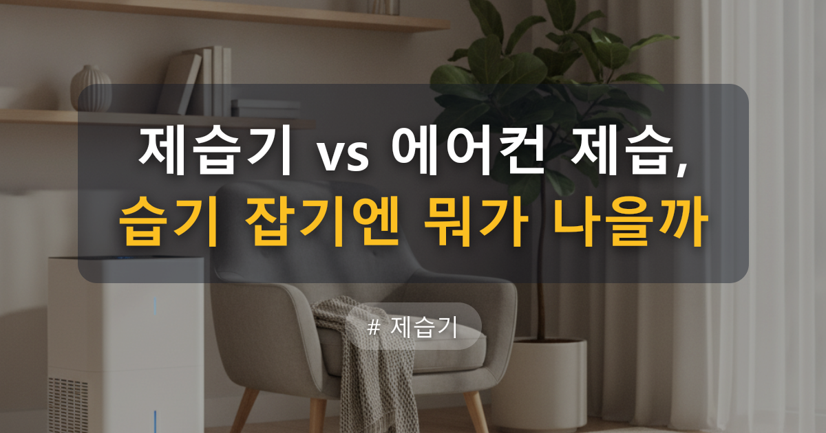제습기 vs 에어컨 제습, 습기 잡기엔 뭐가 나을까 — 글 대표 이미지